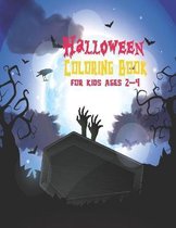 Halloween Coloring Book For Kids Ages 2-4