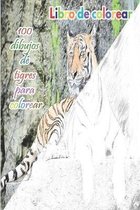 Libro de colorear 100 dibujos de tigres para colorear