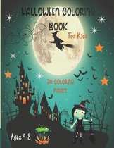 Halloween Coloring Book for Kids: Ages 4-8