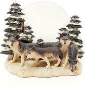 Wolf decoratie en waxinelichthouder – sfeerverlichting met wolven beeldjes