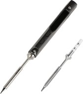SainSmart - Pro32 mini slimme soldeerbout - 40-65 watt met soldeerpunt - 19-24 volt voedingsadapter - slim soldeergereedschap met STM32-chip - slaapmodus en automatische snelle verwarming