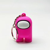 Among Us sleutelhanger in het Roze! - 3D sleutelhanger - 5CM