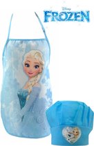 Frozen Kookset met keukenschort en Koksmuts - Blauw - Polyester