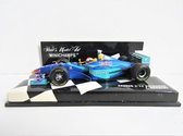 Sauber C17 Petronas J. Herbert (Blauw) (12 cm) 1/43 MiniChamps - Modelauto - Schaalmodel - Model auto - Miniatuurautos - Miniatuur auto