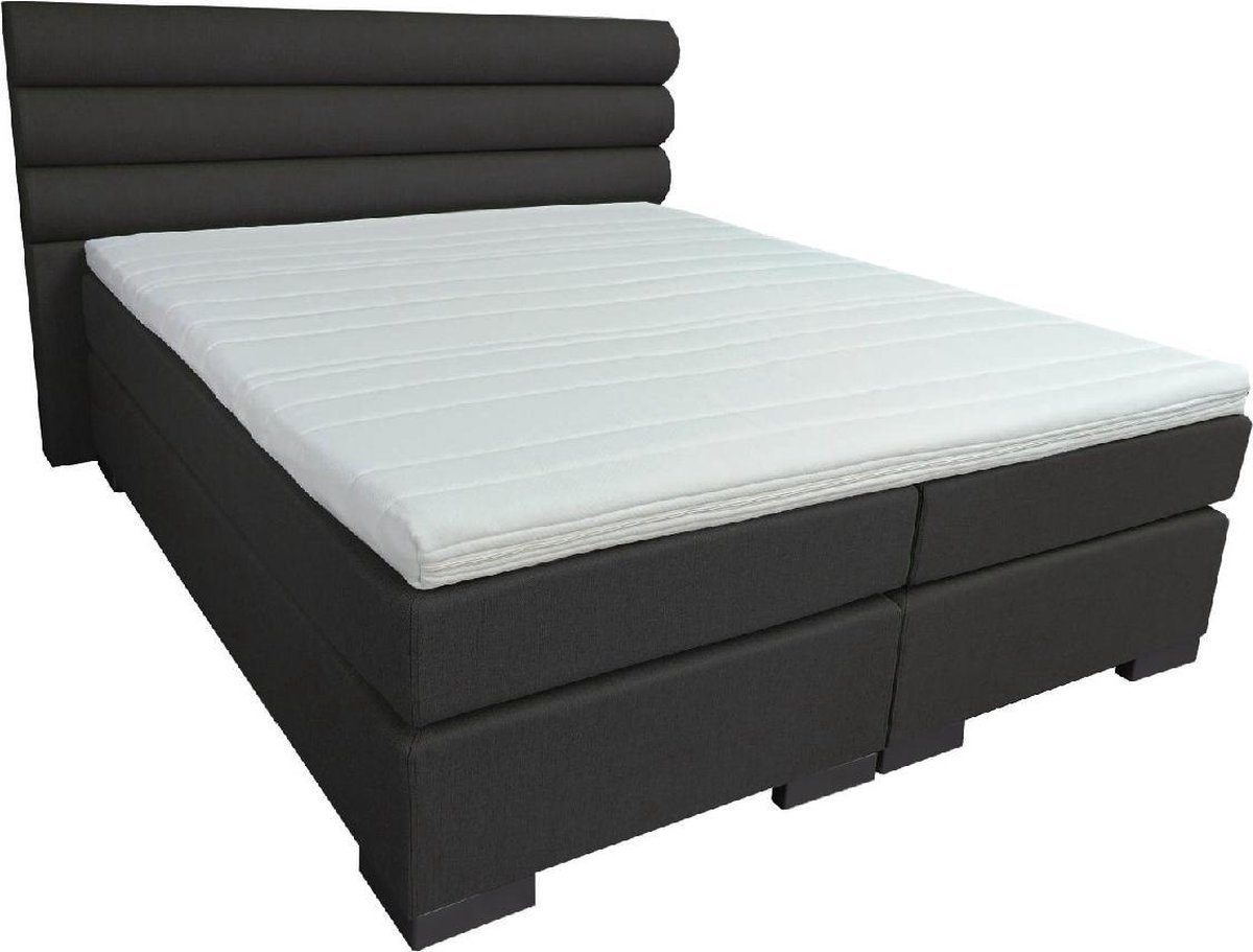 Slaaploods.nl Romance - Boxspring inclusief matras - 160x210 cm - Zwart
