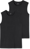 Schiesser Uncover Heren Tanktop - Zwart - R Hals - 2Pack - Maat L