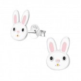 Kinder oorbel / oorsteker sterling zilver 925 konijn - Sieraden sjoppie