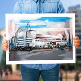 het Philips stadion Eindhoven print (50x70cm)