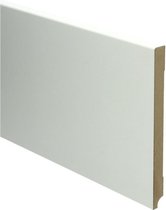 Hoge plinten - MDF - Moderne plint 190x15 mm - Wit - Voorgelakt - RAL 9010 - Per stuk 2,4m