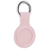 Apple airtag sleutelhanger - roze silicone