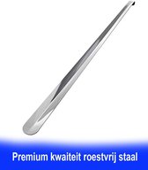 Schoenlepel Lang RVS 52 CM van premium kwaliteit-Roestvrij Staal-schoentrekker