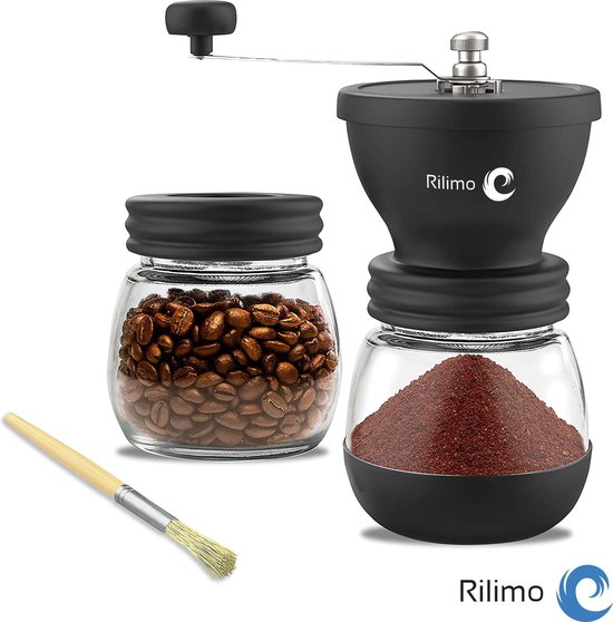 Handmatige Koffiemolen - Koffiemaler & Bonenmaler - Coffe Grinder - Zwart