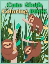 Cute Sloth Coloring Book