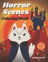 horror scenes coloring book