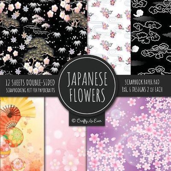Japanese Flowers Scrapbook Paper Pad 8x8 Scrapbooking Kit fo ... - cover