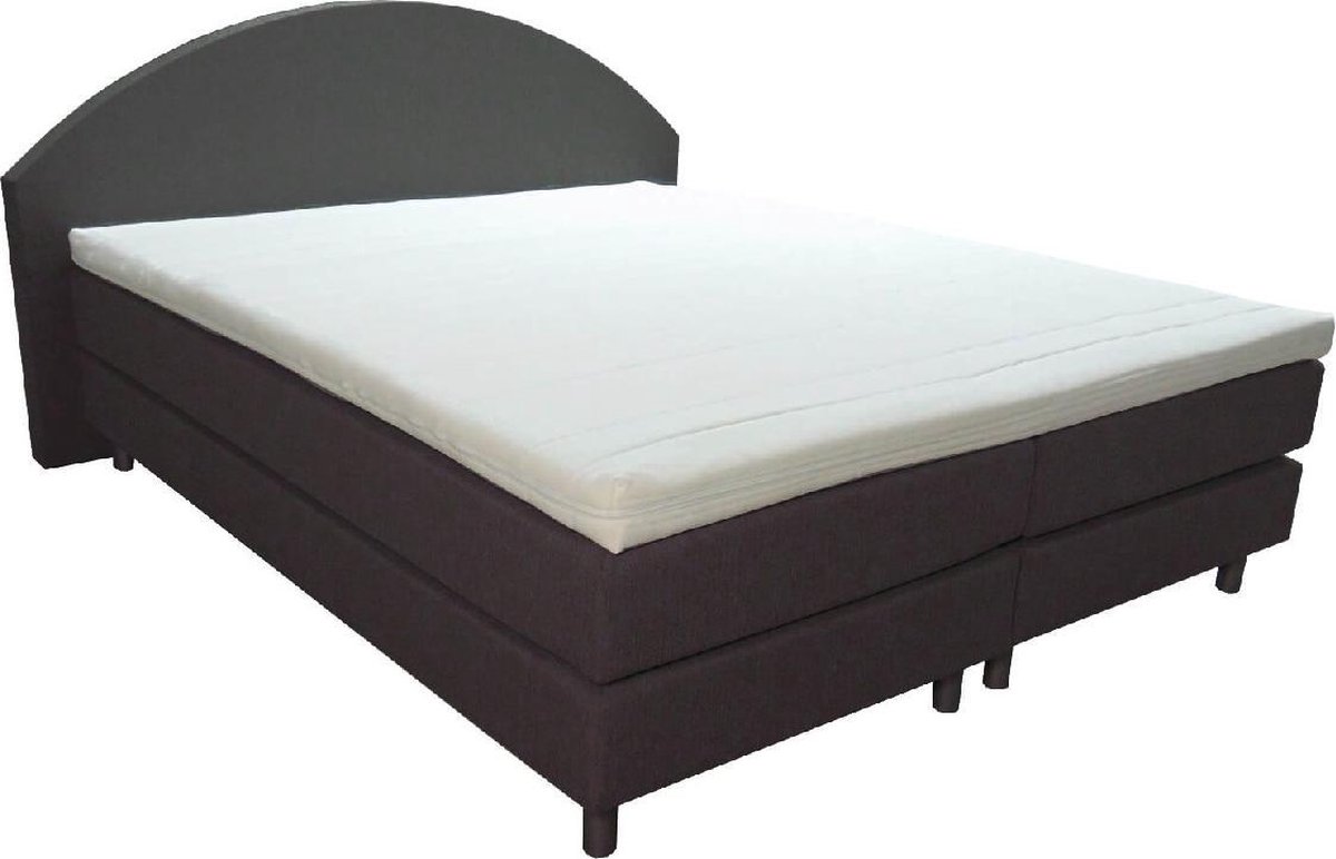 Slaaploods.nl Curve - Boxspring inclusief matras - 160x220 cm - Zwart