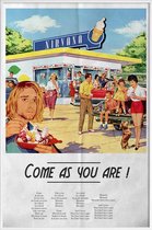 JUNIQE - Poster met kunststof lijst Come As You Are -13x18 /Kleurrijk