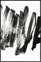 JUNIQE - Poster in kunststof lijst Black On White -30x45 /Wit & Zwart