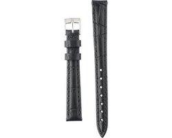 Morellato PMX019BOLLE IG Horlogebandje - Leer - Zwart - 12 mm
