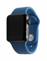 Geschikt Voor Smart Watch Sport Band -  Denim Blue - 42mm En 44mm - ML - Geschikt Voor Smart Watches - Maat: 42 en 44