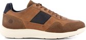 NoGRZ C.Rossi - Leren Herensneakers - Veterschoenen - Cognac Bruin Leer - Maat 45