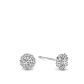 Zilveren oorstekers met zirkonia HD002E | Trendy Chic Petit by Siebel