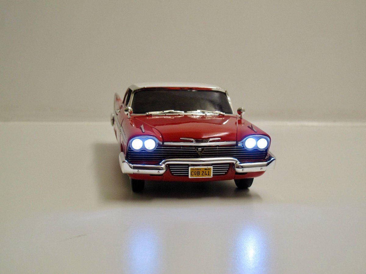 1958 Plymouth Fury CHRISTINE Version sale et rouillée Auto World 1/18