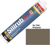 Soudal Silirub Color kit  – silicone kit – montage kit – RAL 7006 - Beigegrijs – 115028