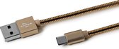 USB-Kabel Type-C, 1 meter, Goud - Celly | Snake