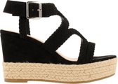 Bullboxer  -  Wedge  -  Women  -  Black  -  40  -  Sandalen