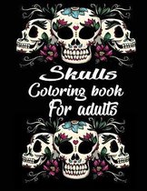 Skulls coloring book for adults