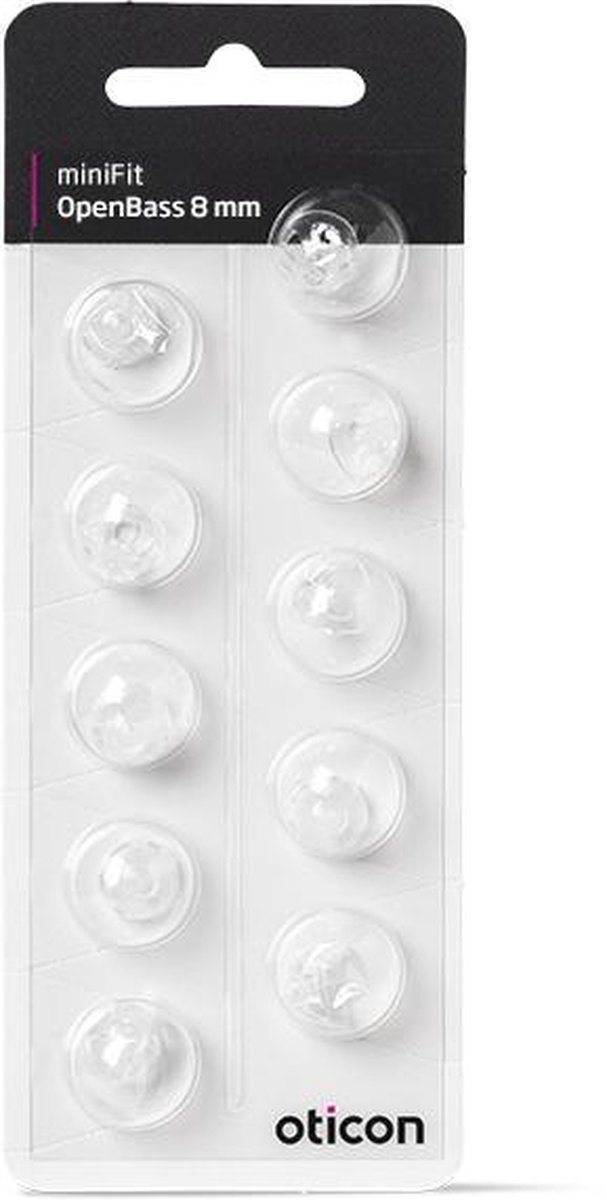 Goedkoopste Oticon | OpenBass dome miniFit 8mm | 10 stuks | tip - oorstukje - oortje