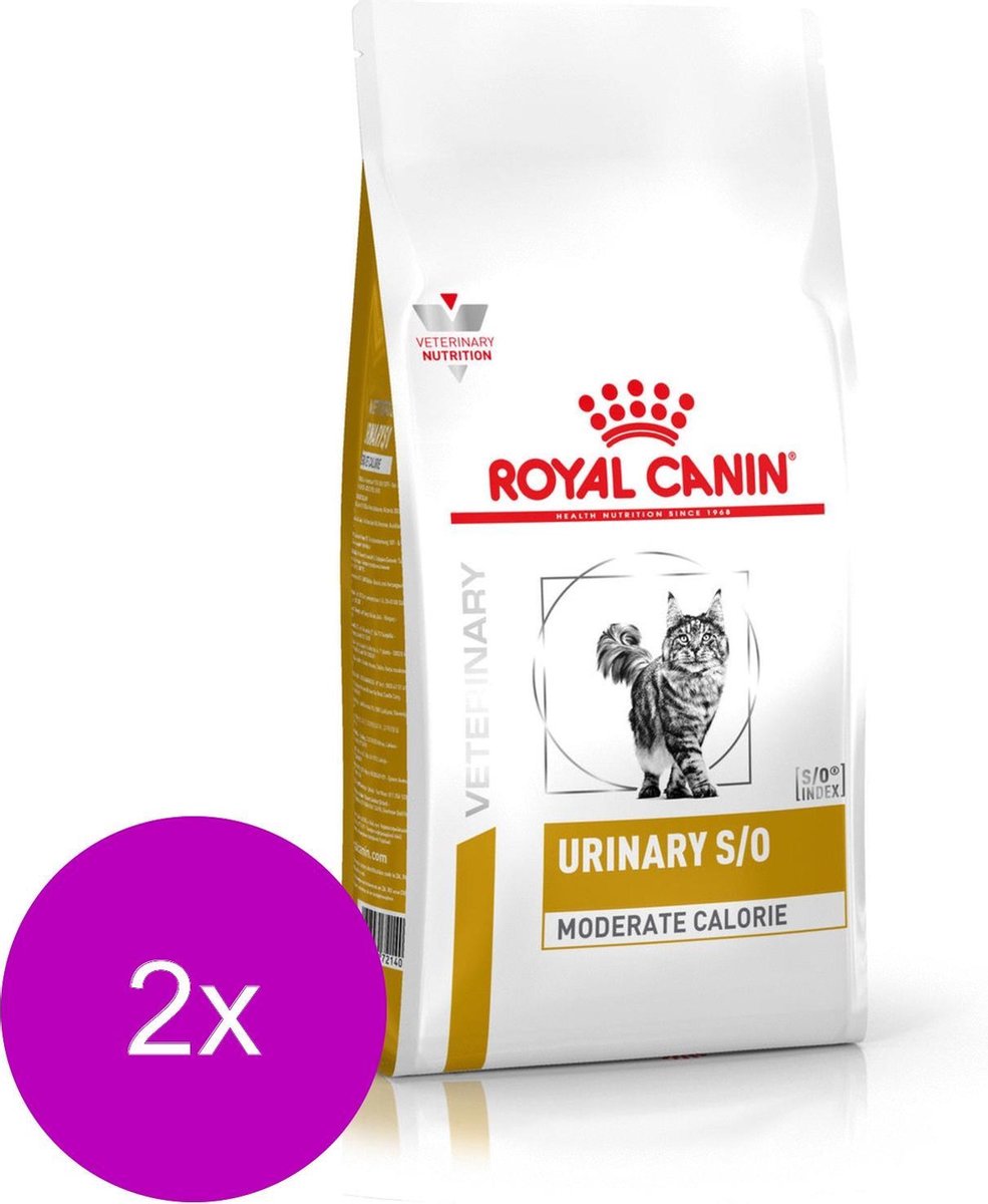 Royal Canin Veterinary Diet Urinary S/O Moderate Calorie - Kattenvoer - 2 x 9 kg