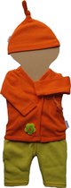 Amelius Unisexkledingset - Groen/Wit - Maat 44