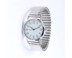 Brigada - dames horloge - zilveren horloge band - stalen horlogeband - quartz uurwerk