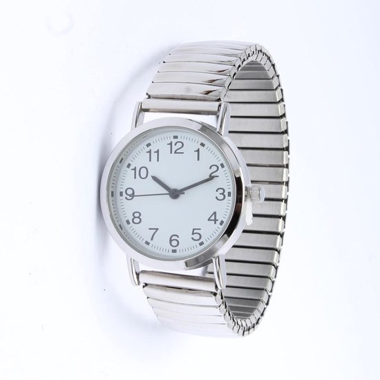 Brigada - dames horloge - zilveren horloge band - stalen horlogeband - quartz uurwerk