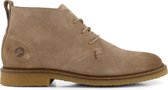 Travelin' Glasgow - Nette Suede Leren Heren Veterschoenen - Zand Beige Leer - Maat 41