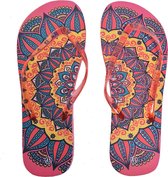 Sorprese – slippers – mandala roze – maat 40 – slippers dames – teenslippers - badslippers