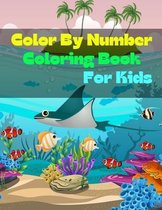 Color By Number Coloring Book For Kids: Large Print Color By Number Butterflies and Flowers Adult Coloring Book