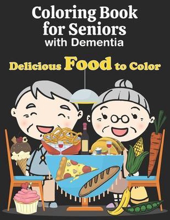 Coloring Book for Seniors with Dementia - cover