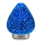SensaHome Glazen 3D Aroma Diffuser - Nachtlamp en Luchtbevochtiger - Kleurrijke LED-verlichting - Aroma Vernevelaar - Galaxy 4