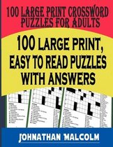 Large Print Crossword Puzzles for Adults: Full Page, Medium-Level Puzzles with Solutions That Stimulate and Challenge Your Brain