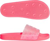 ADIDAS ADILETTE LILO-DIA'S VOOR DAMES IN RED ZEST / AERO PINK Maat 37