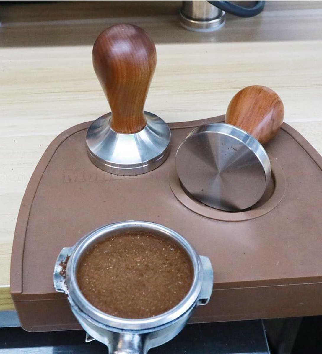 Barista tamper hout 58mm barista accessoires barista