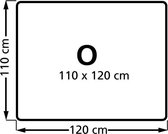 Stoelmat Vloermat voor harde vloeren Rechthoek 110x120 cm.