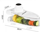 Multifunctionele Mandoline – Snijd of Rasp Voedsel in een Handomdraai – Wit