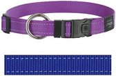 Rogz for dogs lumberjack halsband blauw - 25 mmx43-73 cm - 1 stuks