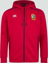 BRITISH & IRISH LIONS FULL ZIP TECH HOODY RED