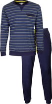 M.E.Q. Heren pyjama Blauw MEPYH2907A - Maten: S