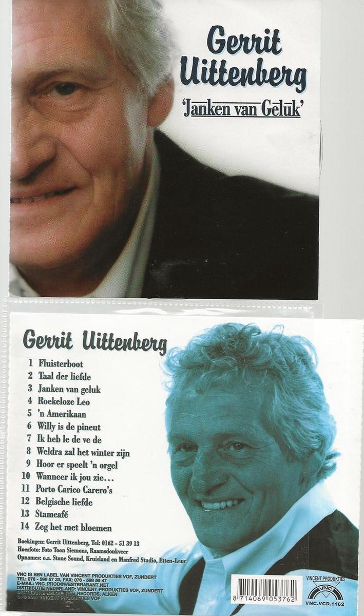 Gerrit Uittenberg - Janken van Geluk - CD